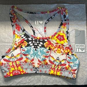 Sport Bra with Racerback Design NWT